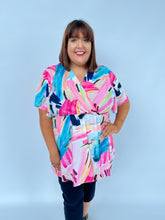 Jackie Wrap Blouse in Pink