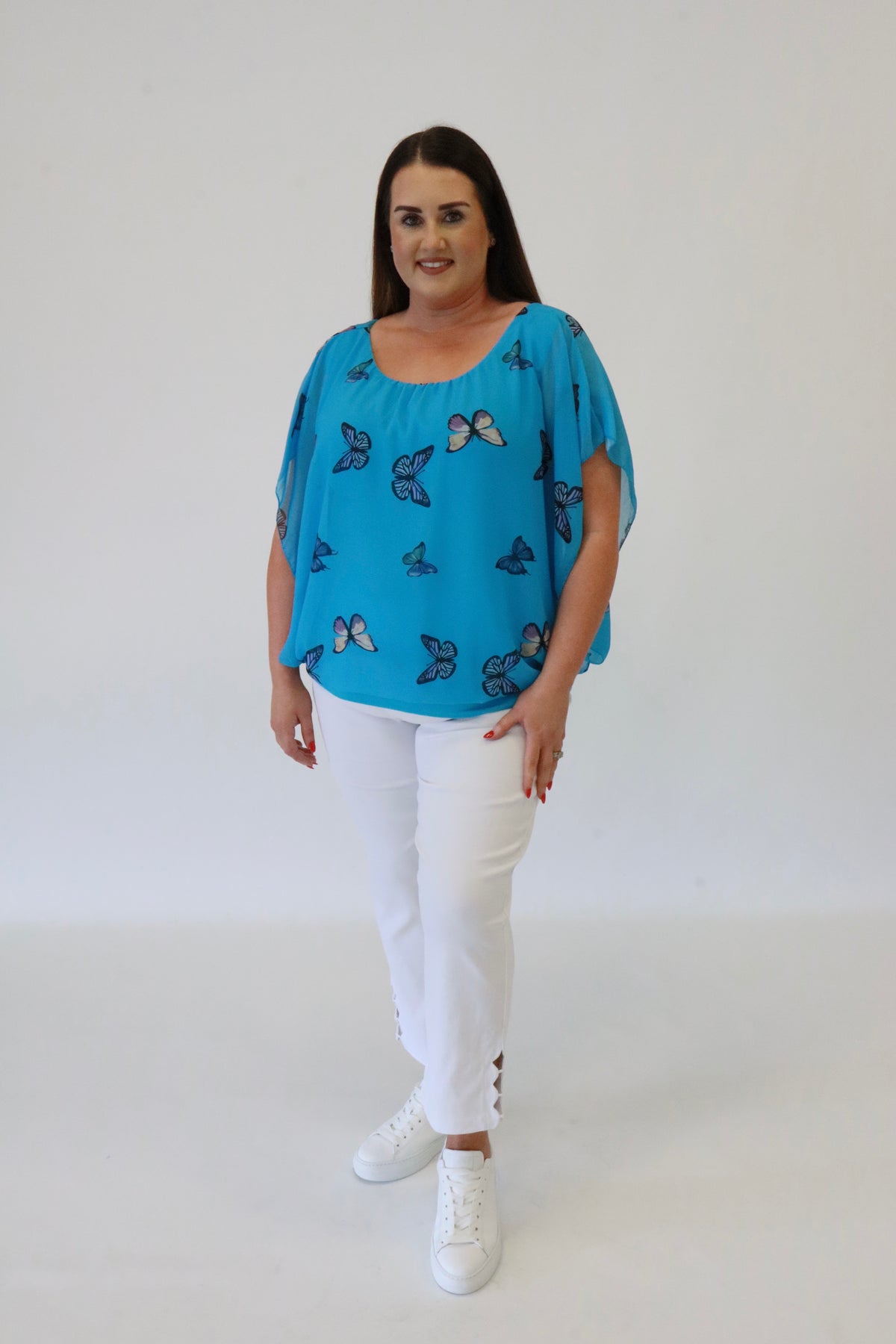 Butterfly Magic Blouse in Blue