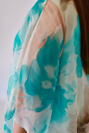 Layla Blouse in Turquoise