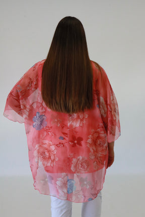 Layla Blouse in Coral