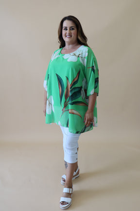 Camila Blouse in Lime Green