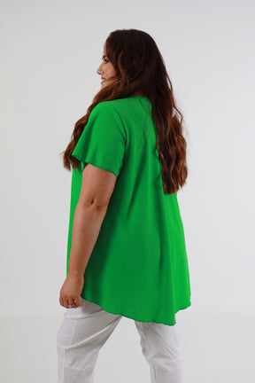 Nina Blouse in Lime
