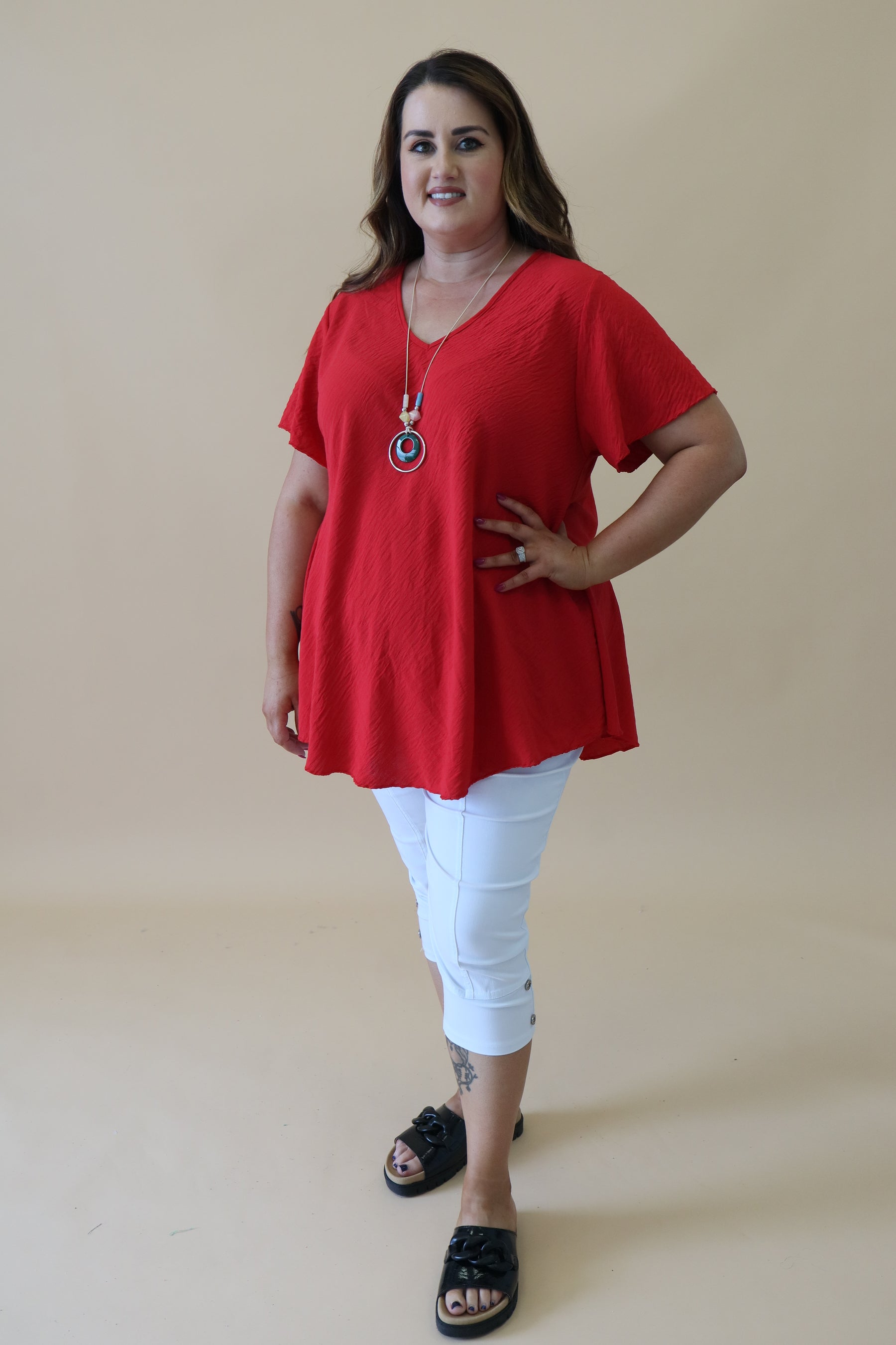 Nina Blouse in Red