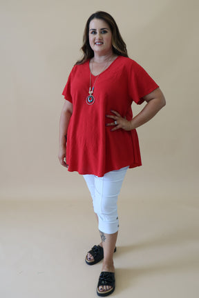 Nina Blouse in Red