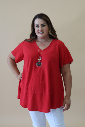 Nina Blouse in Red