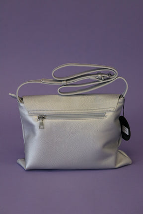 Gia Crossbody Bag in Silver