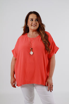 Freya Blouse in Orange