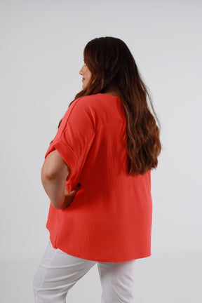 Freya Blouse in Orange