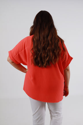 Freya Blouse in Orange