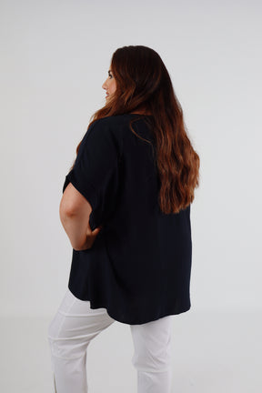 Rachel Blouse in Navy