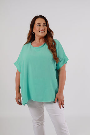 Rachel Blouse in Turquoise