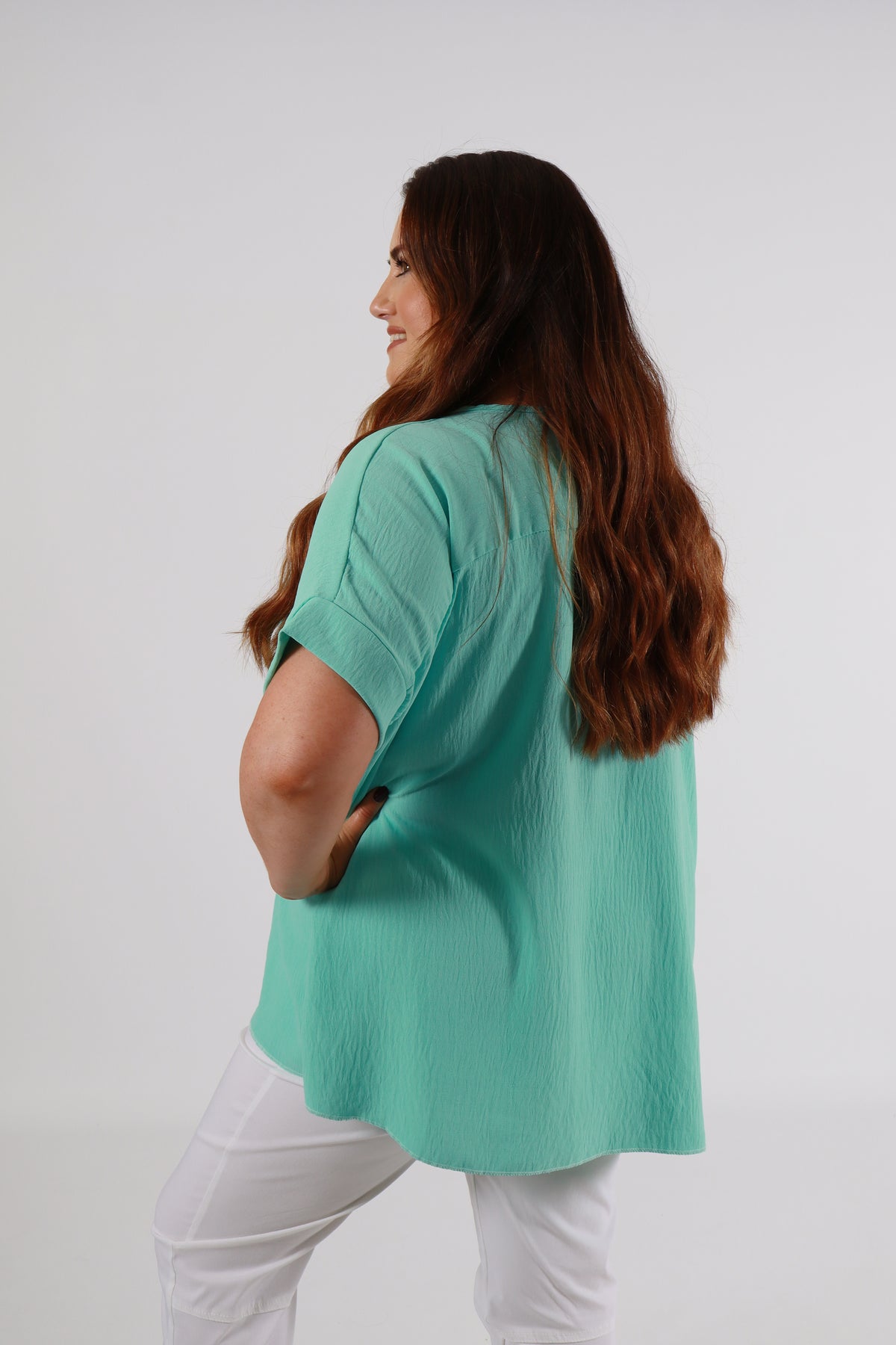 Rachel Blouse in Turquoise