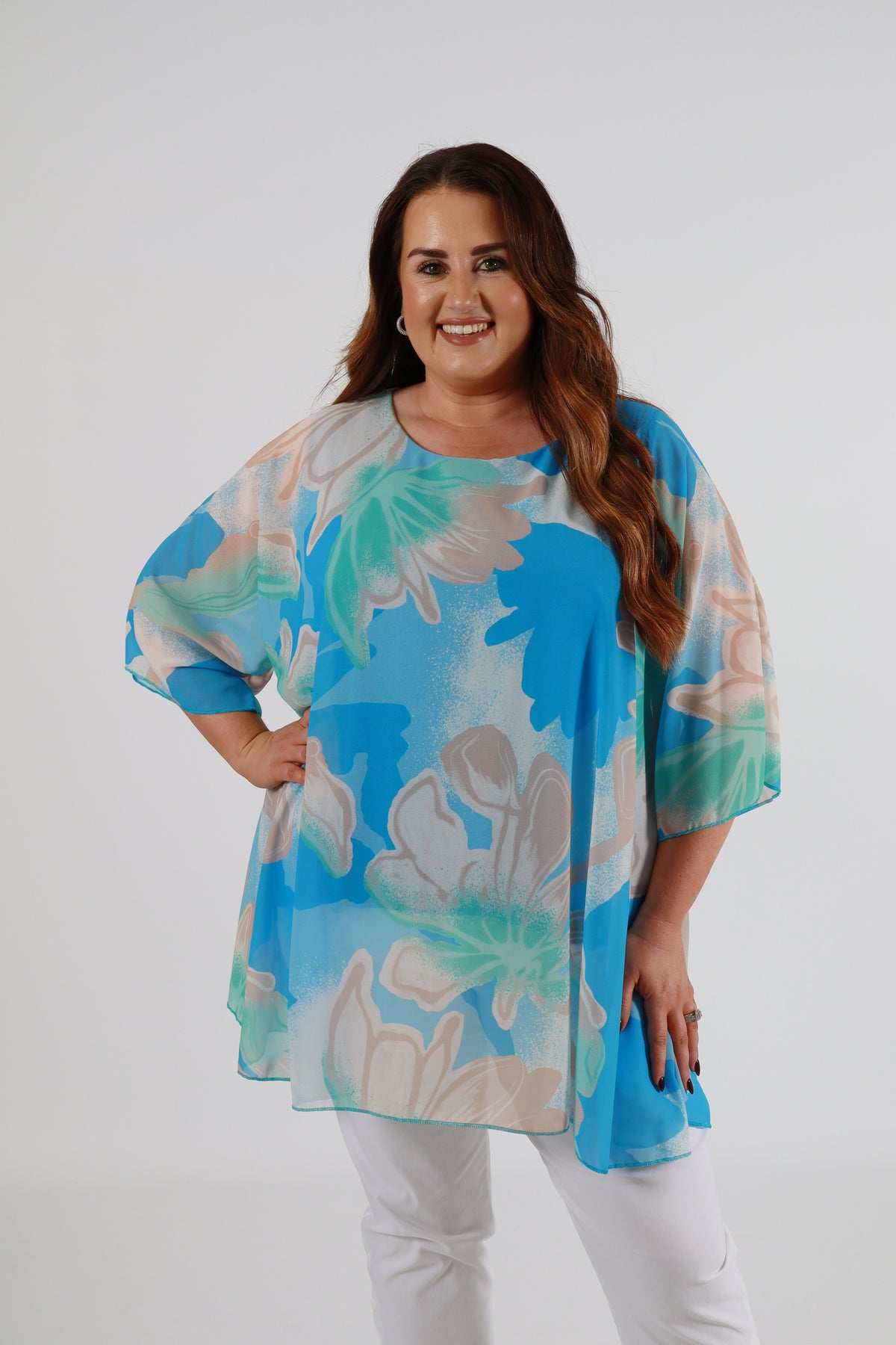 Mia Blouse in Blue