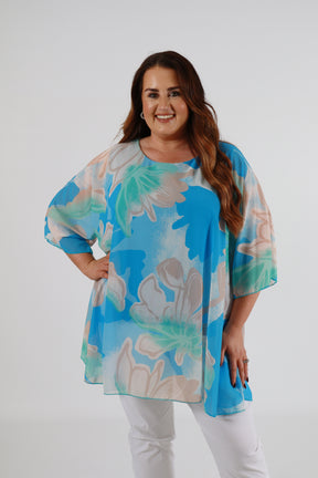 Mia Blouse in Blue