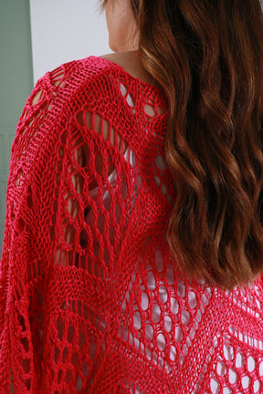 Tara Crochet Top in Pink