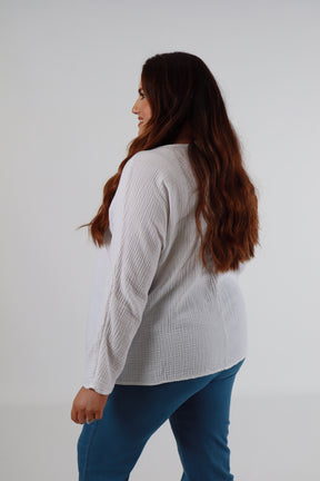 Blair Cotton Blouse in White