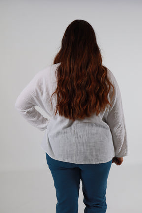 Blair Cotton Blouse in White