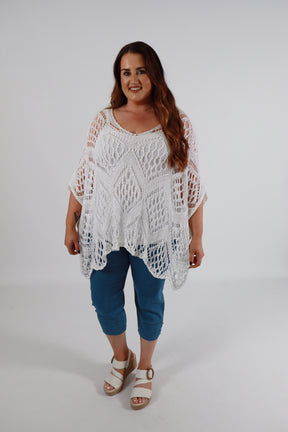 Tara Crochet Top in Cream
