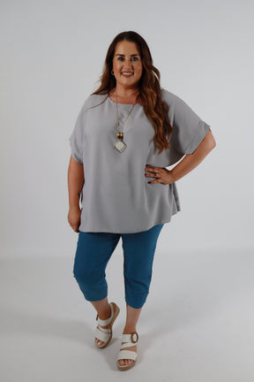 Freya Blouse in Grey