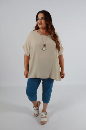 Freya Blouse in Beige