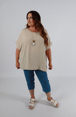 Freya Blouse in Beige