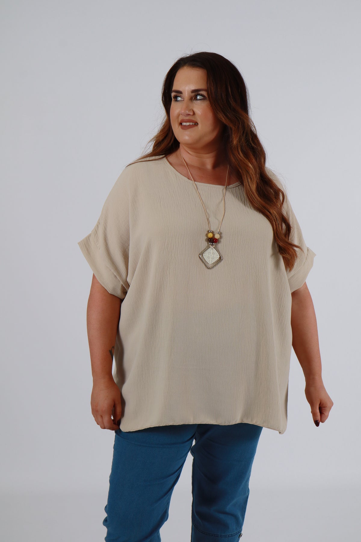 Freya Blouse in Beige
