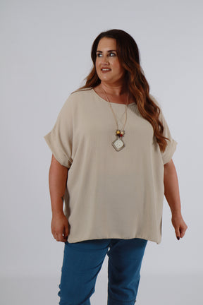Freya Blouse in Beige