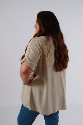 Freya Blouse in Beige
