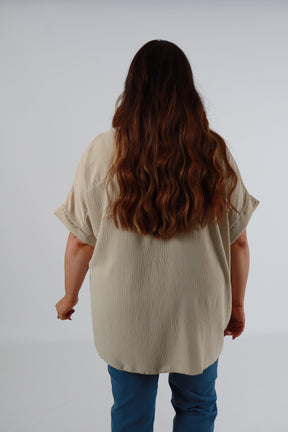 Freya Blouse in Beige