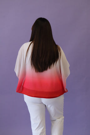 Iris Blouse in Red