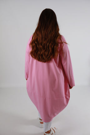 Alanna Oversized Jacket in Baby Pink