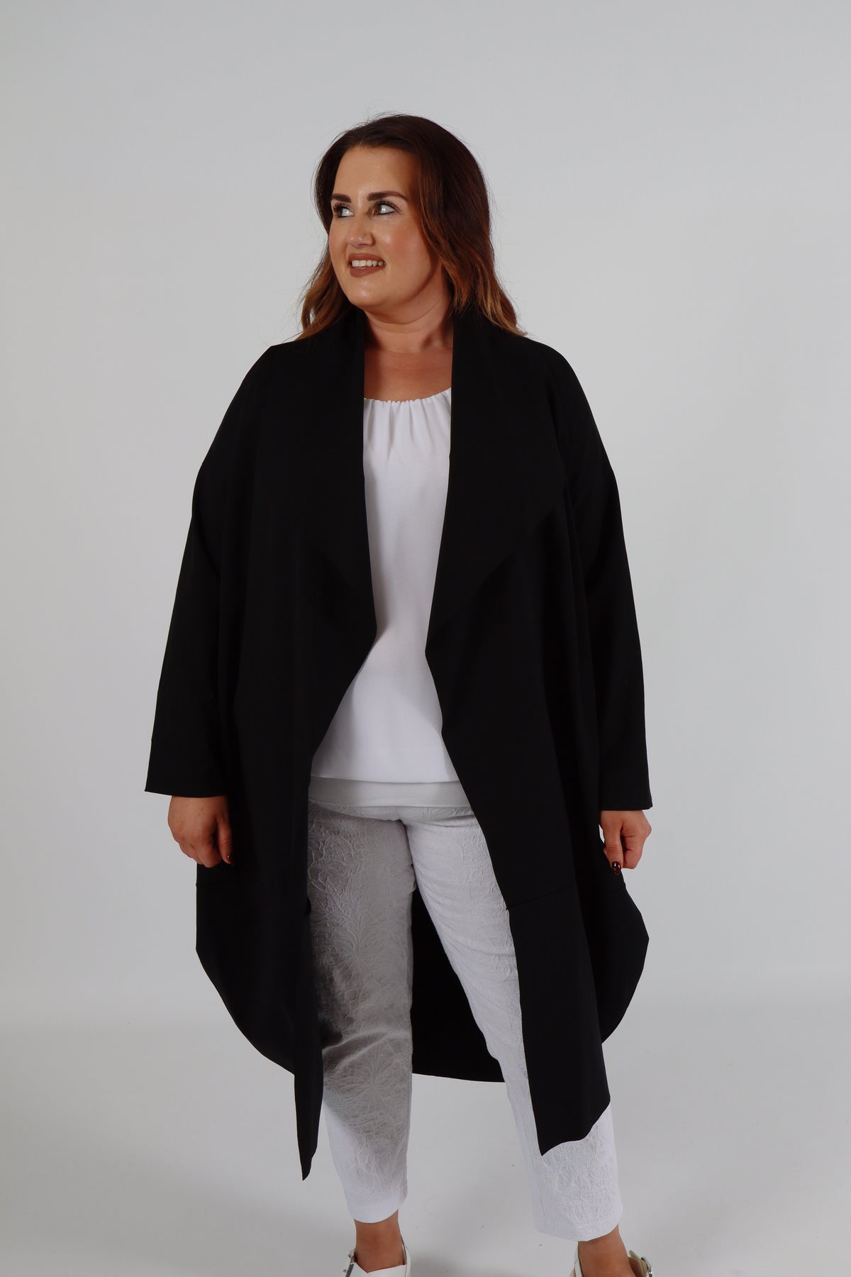 Alanna Oversized Jacket in Black