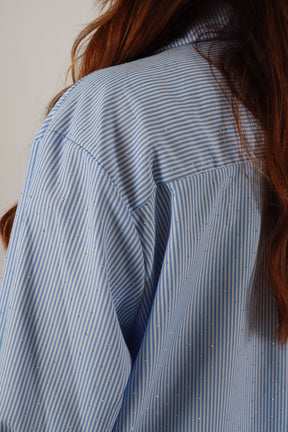 Sadie Oversized Shirt in Blue