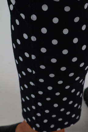 Robell 7/8ths Trousers | Black Polka Dot