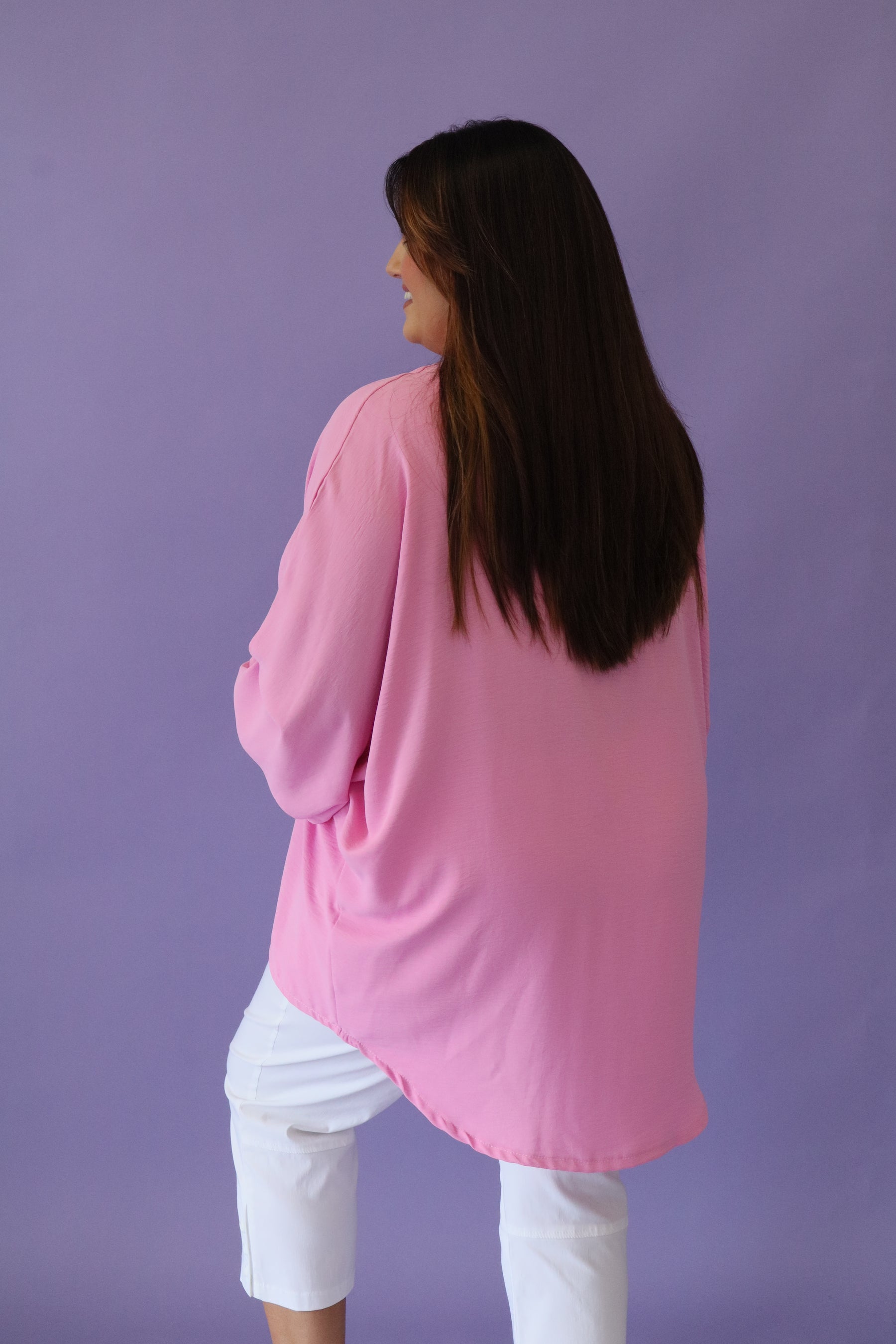 Maeve Long Sleeve Top in Pink