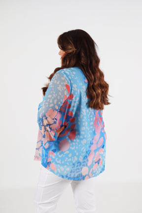 Leah Top in Blue