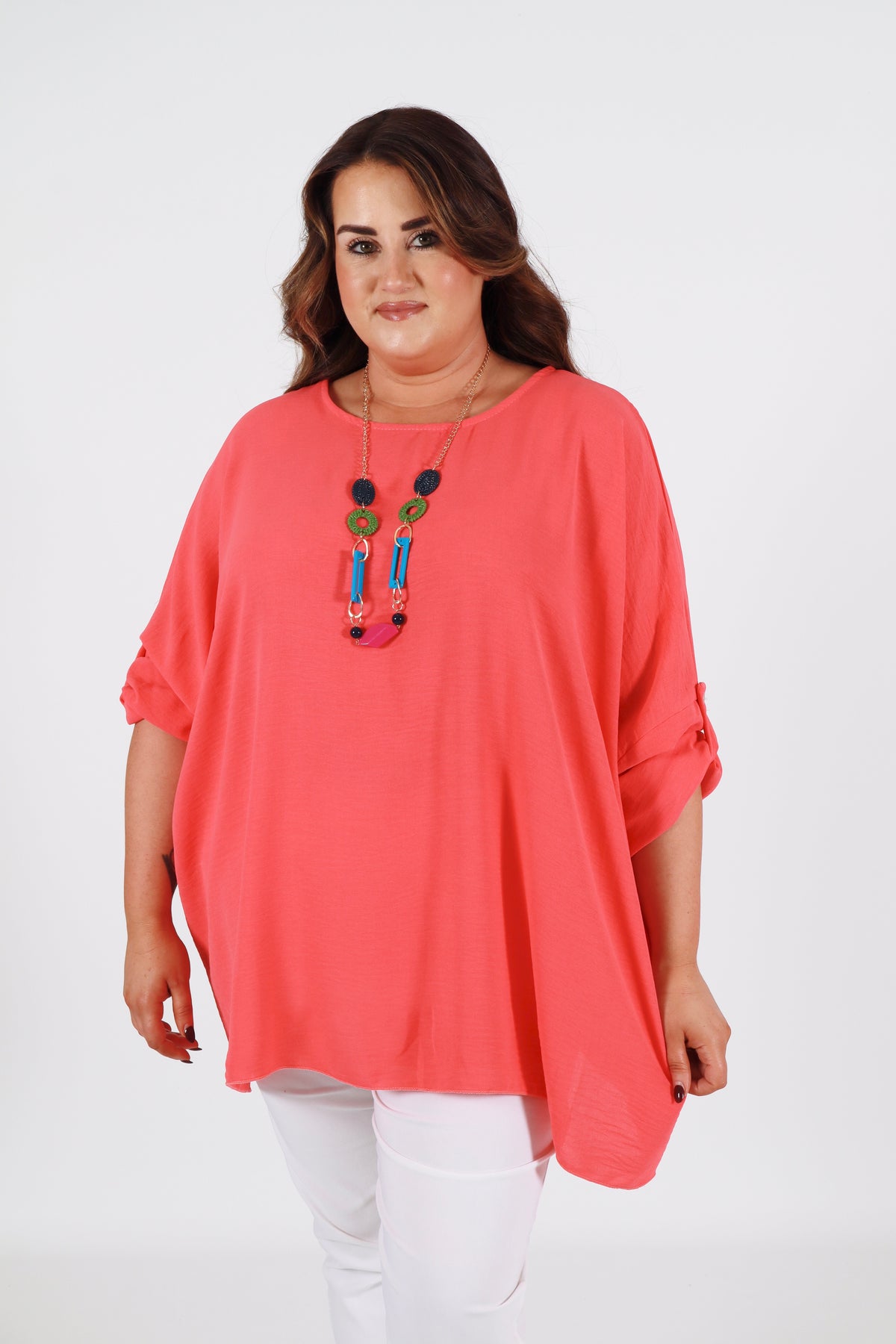 Jolene Blouse in Coral