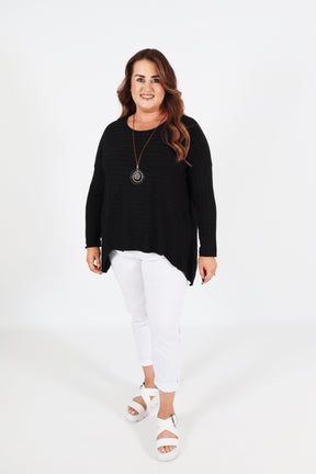 Sasha Knit Jumper in Black