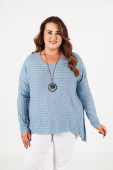 Sasha Knit Jumper in Blue