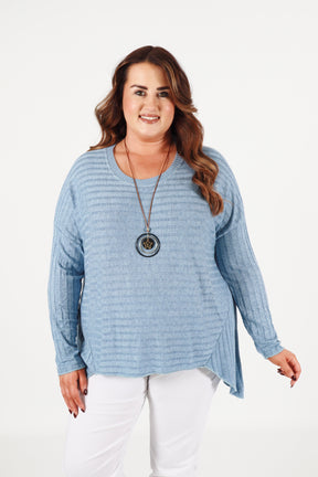 Sasha Knit Jumper in Blue