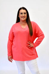 Daniela Jumper in Coral