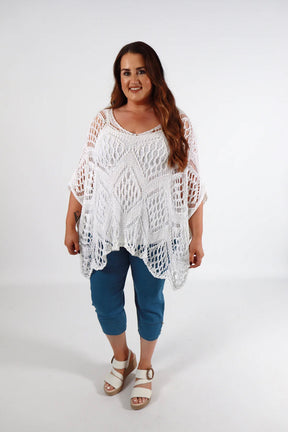 Tara Crochet Top in Cream