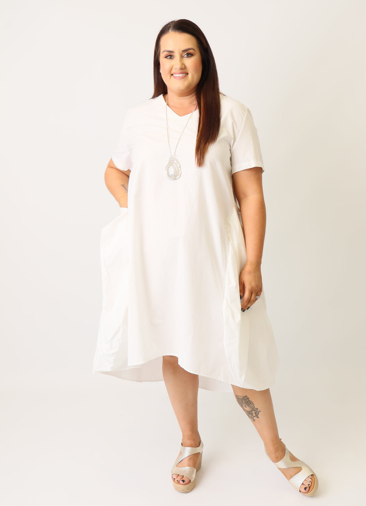 Avery Dress in White