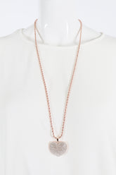 Lara heart necklace in Rose Gold