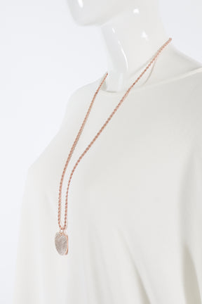 Lara heart necklace in Rose Gold