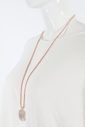 Lara heart necklace in Rose Gold