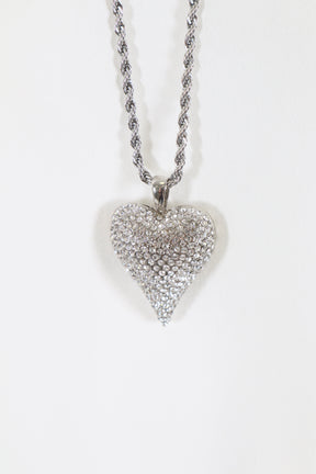 Juno heart necklace in Silver