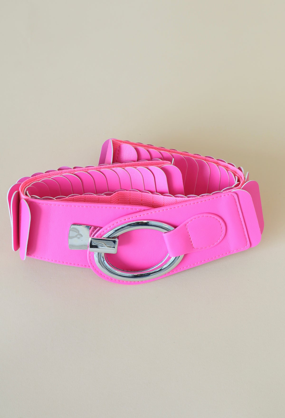 Stretch Belt in Neon Pink