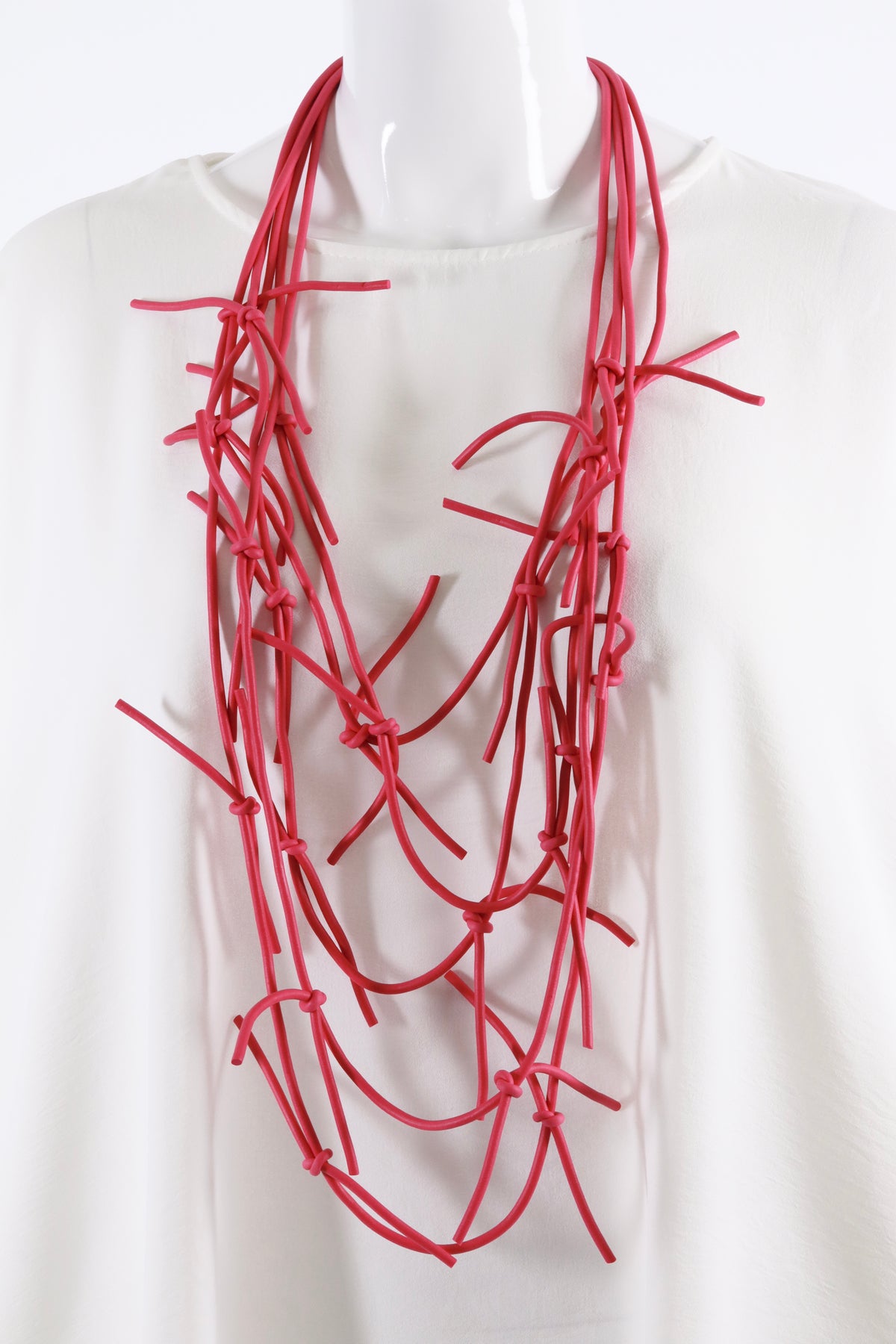 Kiera Necklace in Fuchsia