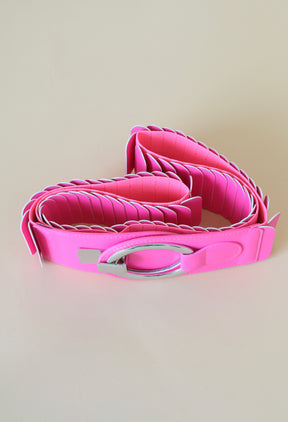 Stretch Belt in Neon Pink